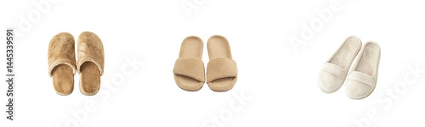 Fototapeta Cozy and Comfortable Slippers for Relaxation and Home Comfort