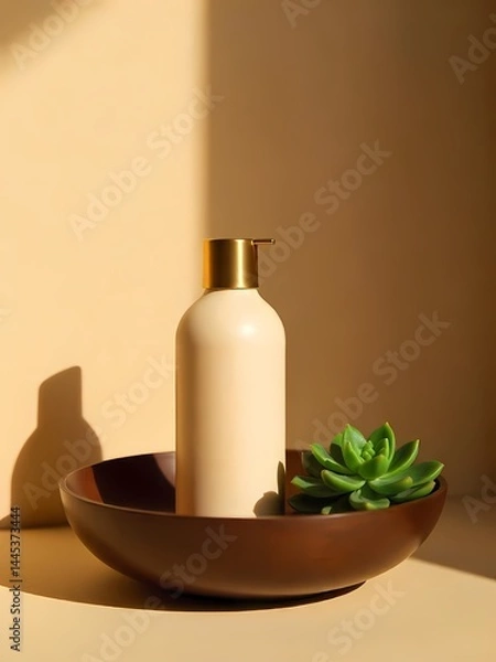 Obraz A pink gift box with ribbon, an isolated object of beauty