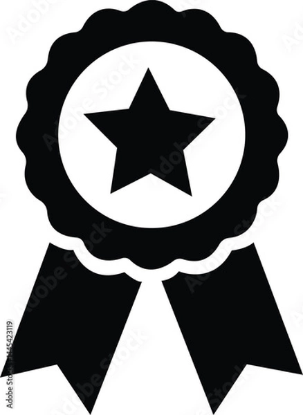 Fototapeta badge,star,award modern flat icon for achievement recognition design vector graphic for competition