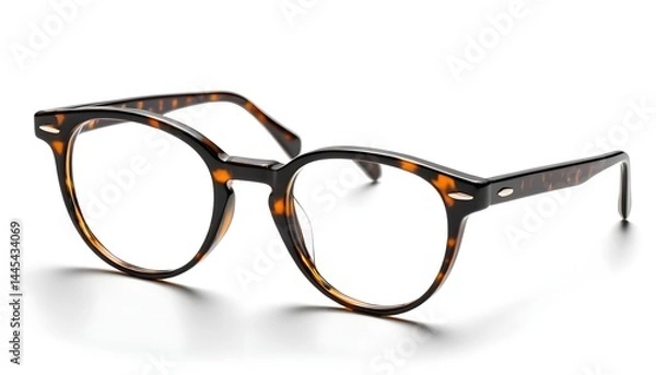 Fototapeta Tortoise Shell Round Eyeglasses