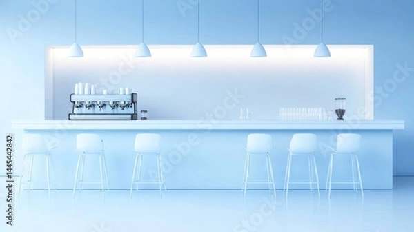 Obraz Minimalist cafe interior