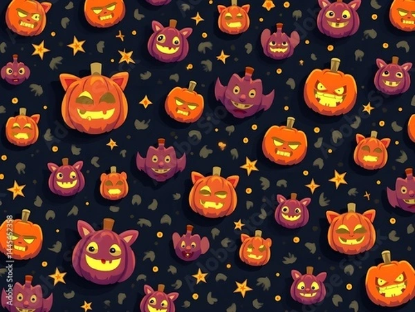 Fototapeta Halloween pattern background