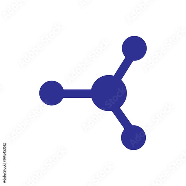 Fototapeta molecule symbol