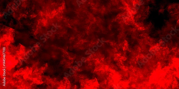 Obraz Abstract red black realistic cloudscape atmosphere mist or smog vector. Abstract Watercolor red grunge background. Textured Smoke. abstract background with natural texture. smoke exploding art.	
