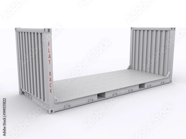 Obraz Flat Rack Container