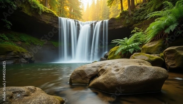 Obraz waterfall in the jungle