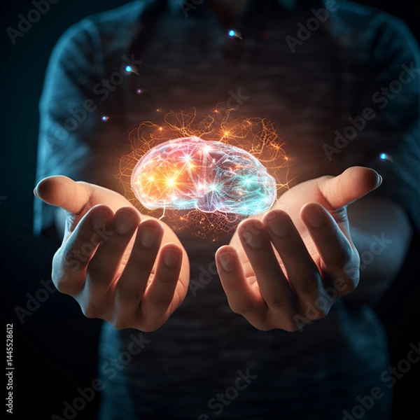 Fototapeta businessman hand pushing virtual button on touch screen