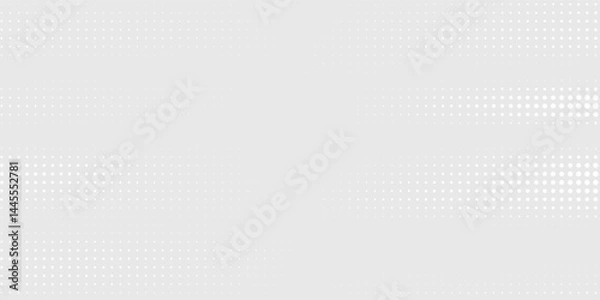 Fototapeta Dot white gray wave light technology texture background. Abstract big data digital modern