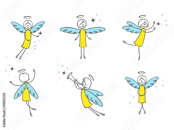 Obraz Angels set