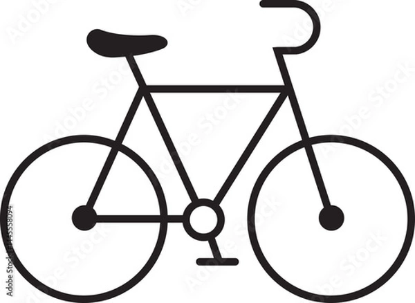 Fototapeta bicycle icon , vector	
