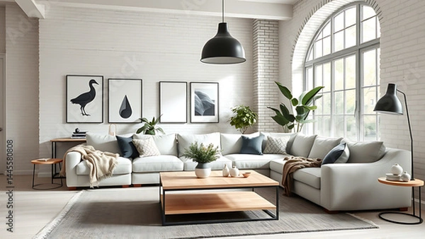 Fototapeta modern living room interior