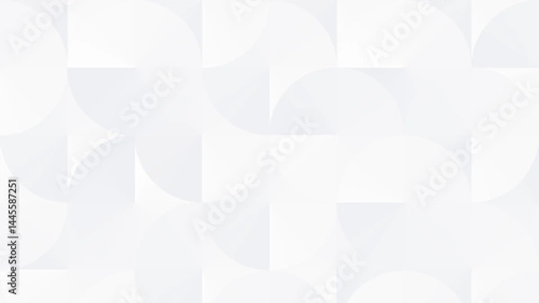 Fototapeta abstract white gradient background, conic gradient, angular gradient, modern geometric simple circle wallpaper