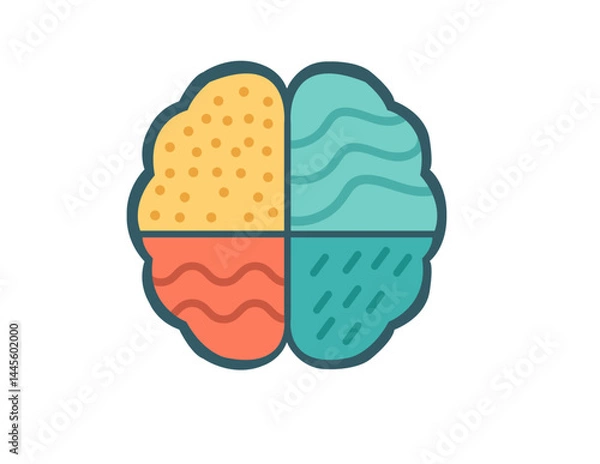 Obraz  Sensory Integration Brain Icon