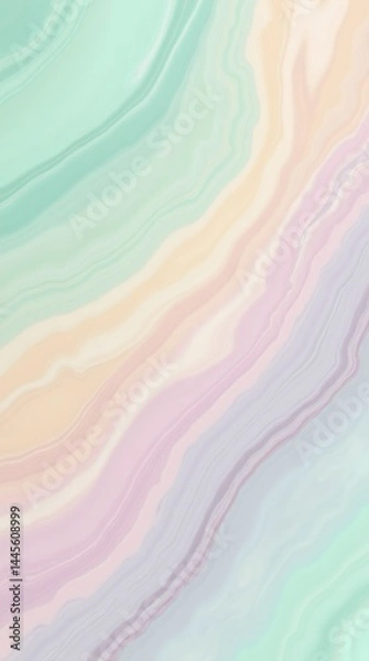 Fototapeta Delicate pastel hues blend into flowing, rhythmic patterns.