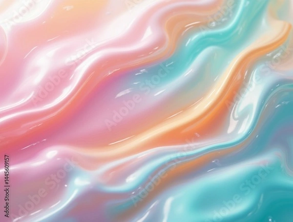 Fototapeta A vibrant blend of pastel hues, creating a smooth, flowing texture.