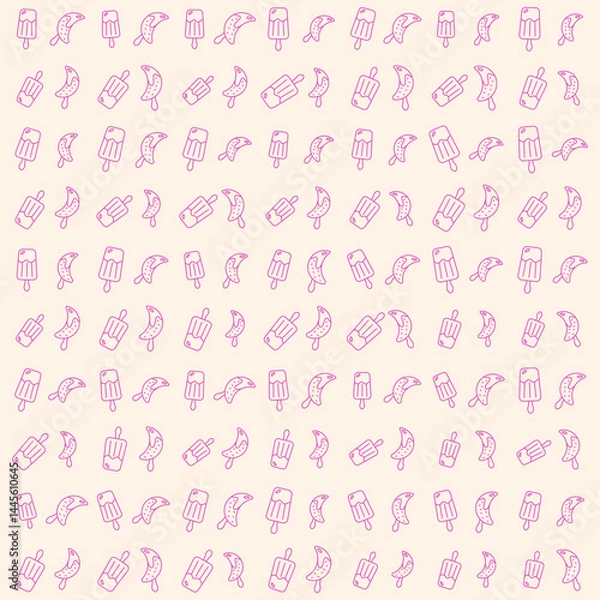 Obraz Summer Ice Cream Pattern