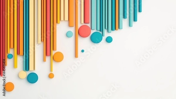 Obraz A behavior pattern diagram using bright colors to differentiate categories.