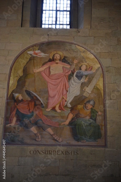 Obraz Mainz, Germany 10.05. 2019: interior of Mainz Cathedral