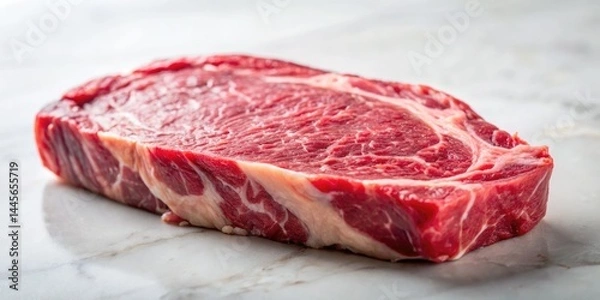 Fototapeta Raw Steak Photography: Marbling, Culinary, Recipe, Food Photo, Butcher Shop, Beef, Meat