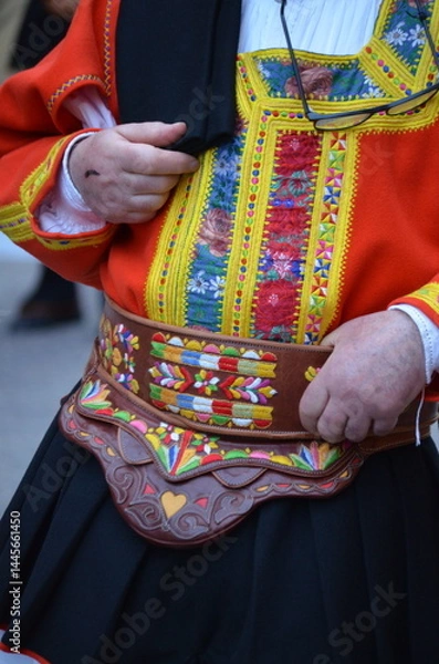 Obraz Saint Antioco, Sardinia - 04.16.2018: Religious procession of Sant'Antioco