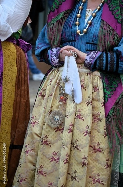 Obraz Sant'Antioco, Sardinia 05.06.2019: Saint Antioco, Sardinia - 04.16.2018: Religious procession of Sant'Antioco