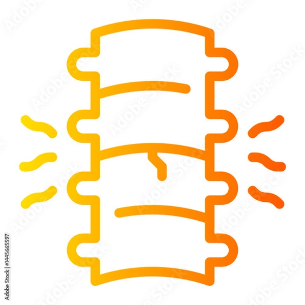Obraz spine gradient icon