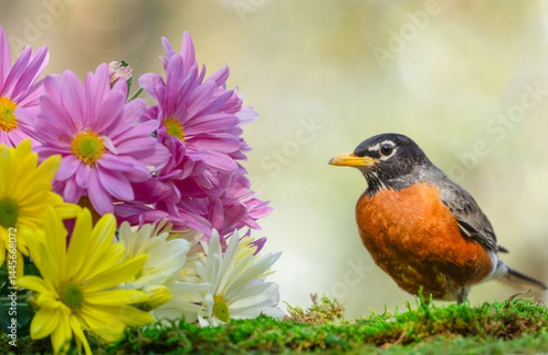 Obraz Portrait of American Robin
