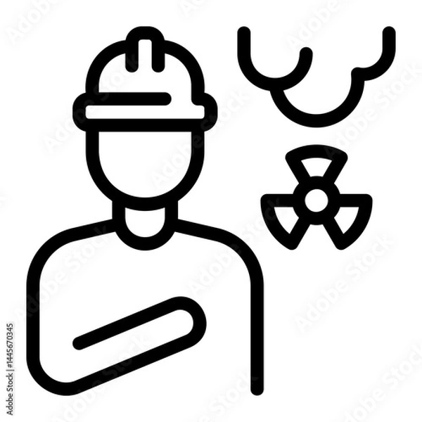 Obraz toxic fumes line icon