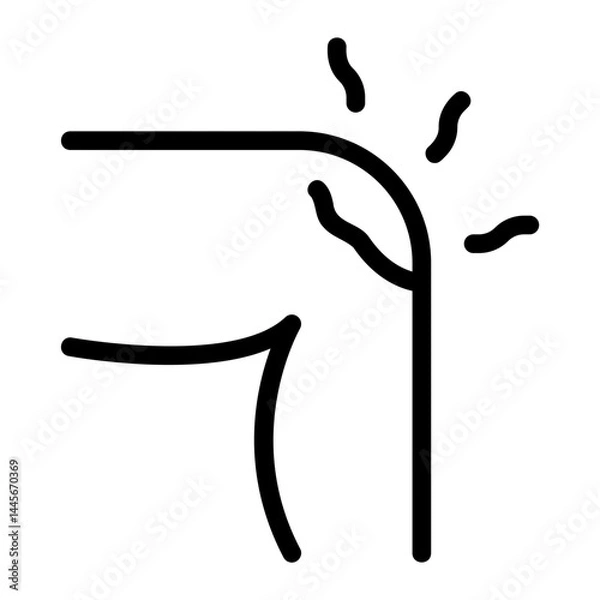 Obraz wound line icon