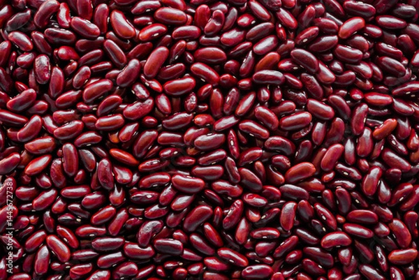 Obraz Red kidney beans texture background, Close up Uncooked Kidney bean or Red beans texture for background,Top view of raw red kidney beans
Red kidney beans texture background, Close up Uncooked Kidney be