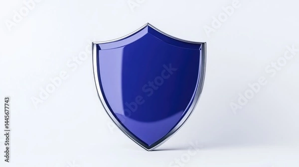 Fototapeta 3D rendering of a security shield