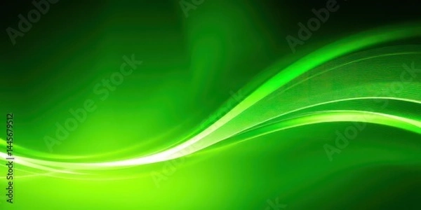 Fototapeta Abstract Green Wave Background Design for Presentations and Websites