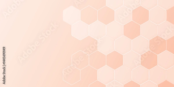 Fototapeta Abstract background with honeycombs seamless pattern hexagon.Modern simple style hexagonal graphic concept. vector illustration Science technology and medical concept hexagon on transparent background