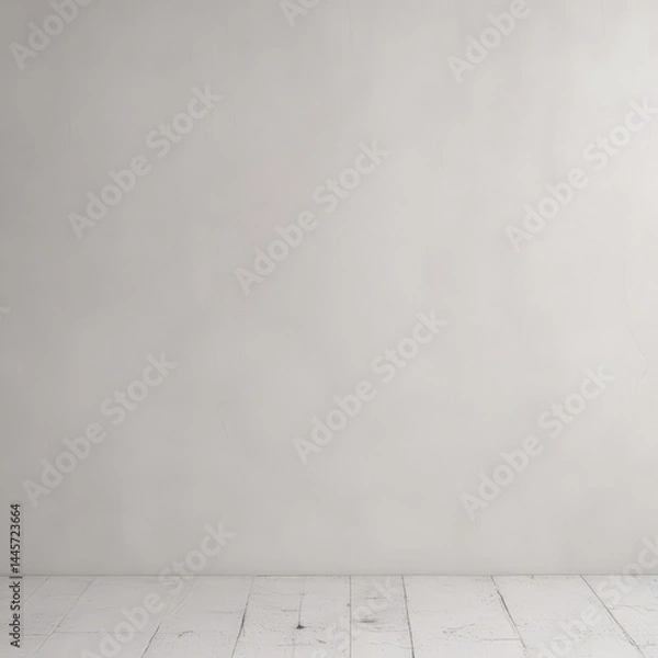Obraz Seamless white wall, subtle texture  Minimalist backdrop ,  blank, white wall,  smooth