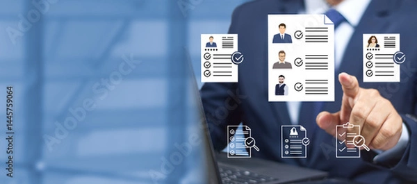 Obraz DSC_0444.3 performance evaluation and announce employees passed probation, online assessments, employment forms, HR file management, survey statistics information