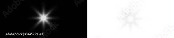 Fototapeta PNG white starlight flash with glowing sparkle and galaxy beam, fantasy background and transparent night scene, PNG 1920 magic explosion for celebration with shimmer twinkle light effect.