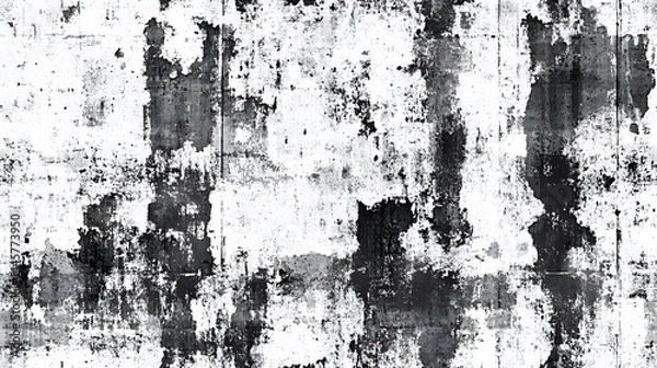 Fototapeta Abstract grayscale texture of a weathered surface.