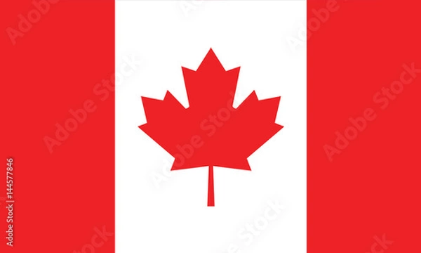 Fototapeta vector of canada flag