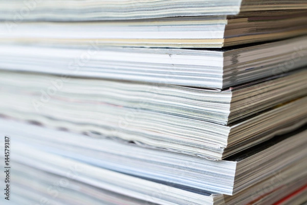 Obraz Book and magazine background - pattern
