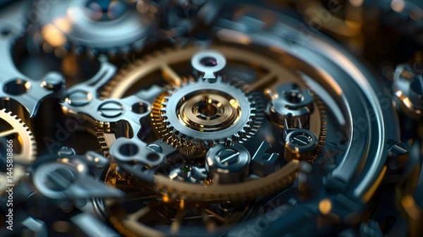 Fototapeta old watch mechanism