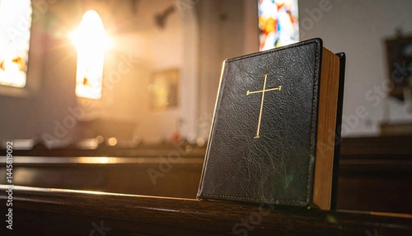 Fototapeta Background containing a sunday in the church