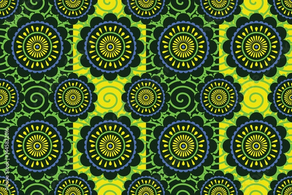 Fototapeta abstract seamless pattern with green color