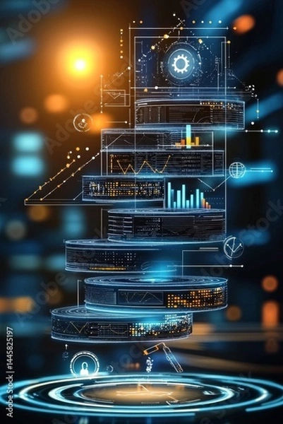 Fototapeta The Role of ERP in Business Management
