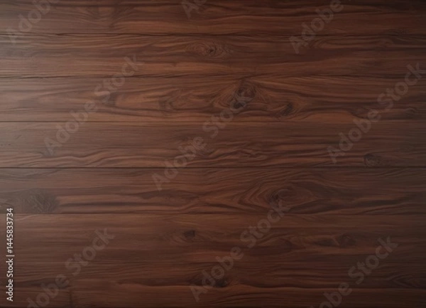Fototapeta Subtle gradient on rich, dark brown wood grain , wood surface, gradient background