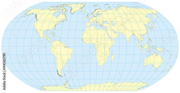 Obraz Robinson Map of the world