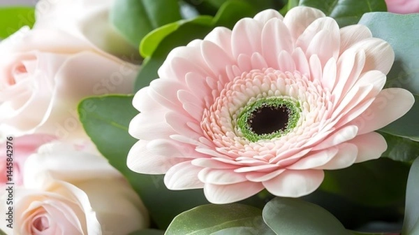 Fototapeta Elegant Minimalist Floral Arrangement in High-Resolution Close-Up