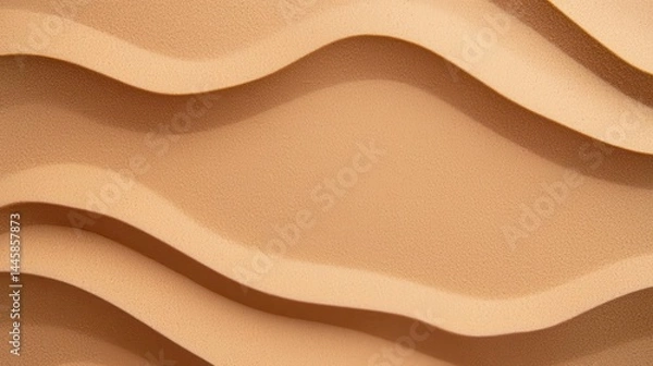 Obraz Majestic rolling sand dunes with deep ripples, endless waves of golden desert beauty
