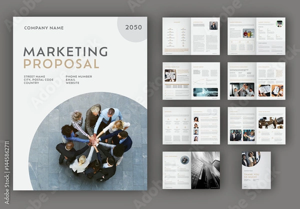 Obraz Marketing Proposal Layout