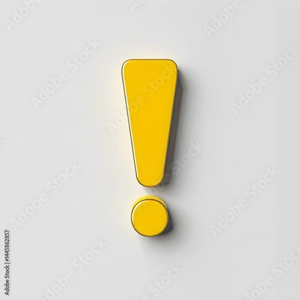 Fototapeta exclamation mark sign