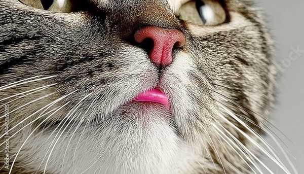 Obraz Close up portrait of a domestic cat